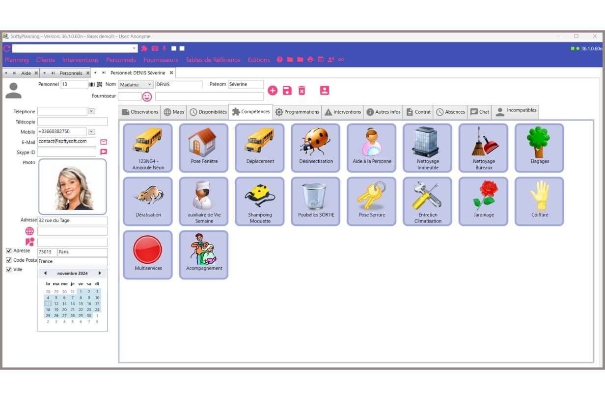 Gestion des Personnels